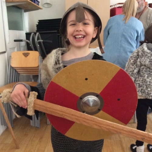 Year 3 travel back in time for 'Vikings Day'