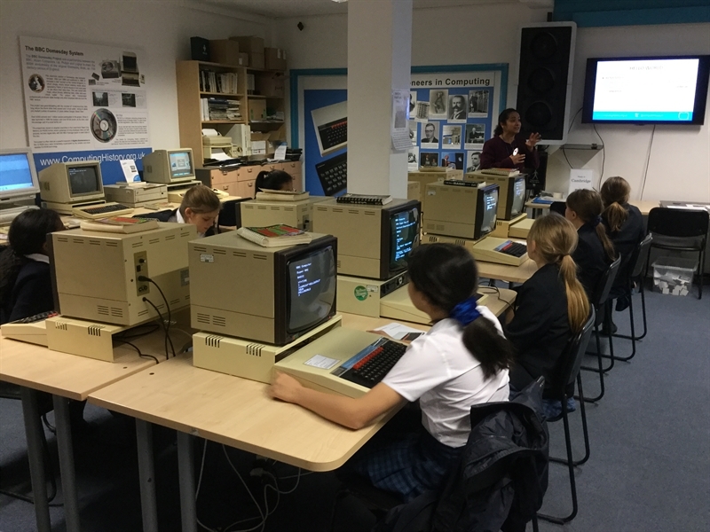 Girls help to launch 'Computing Herstory' exhibition