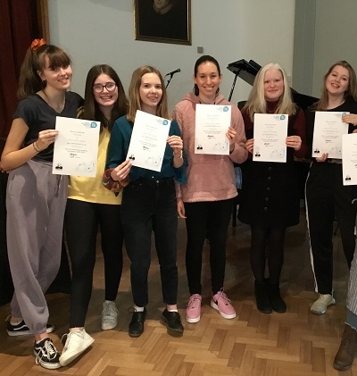Girls take part in Public Speaking Competition