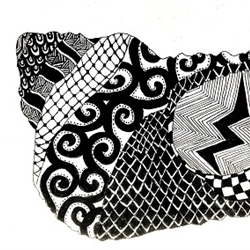 Year 9 create Zentangle art